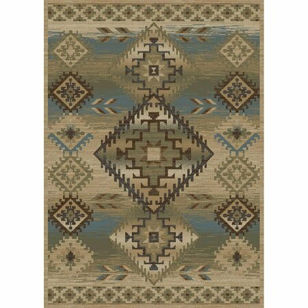 MAYBERRY RUG 5 ft. 3 in. x 7 ft. 3 in. American Destination Phoenix Area Rug, Antique AD9455 5X8